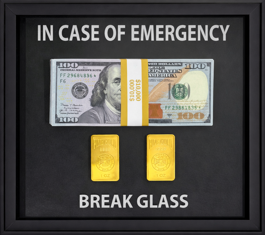 TINA S - In case of emergency, Dollars & Gold
