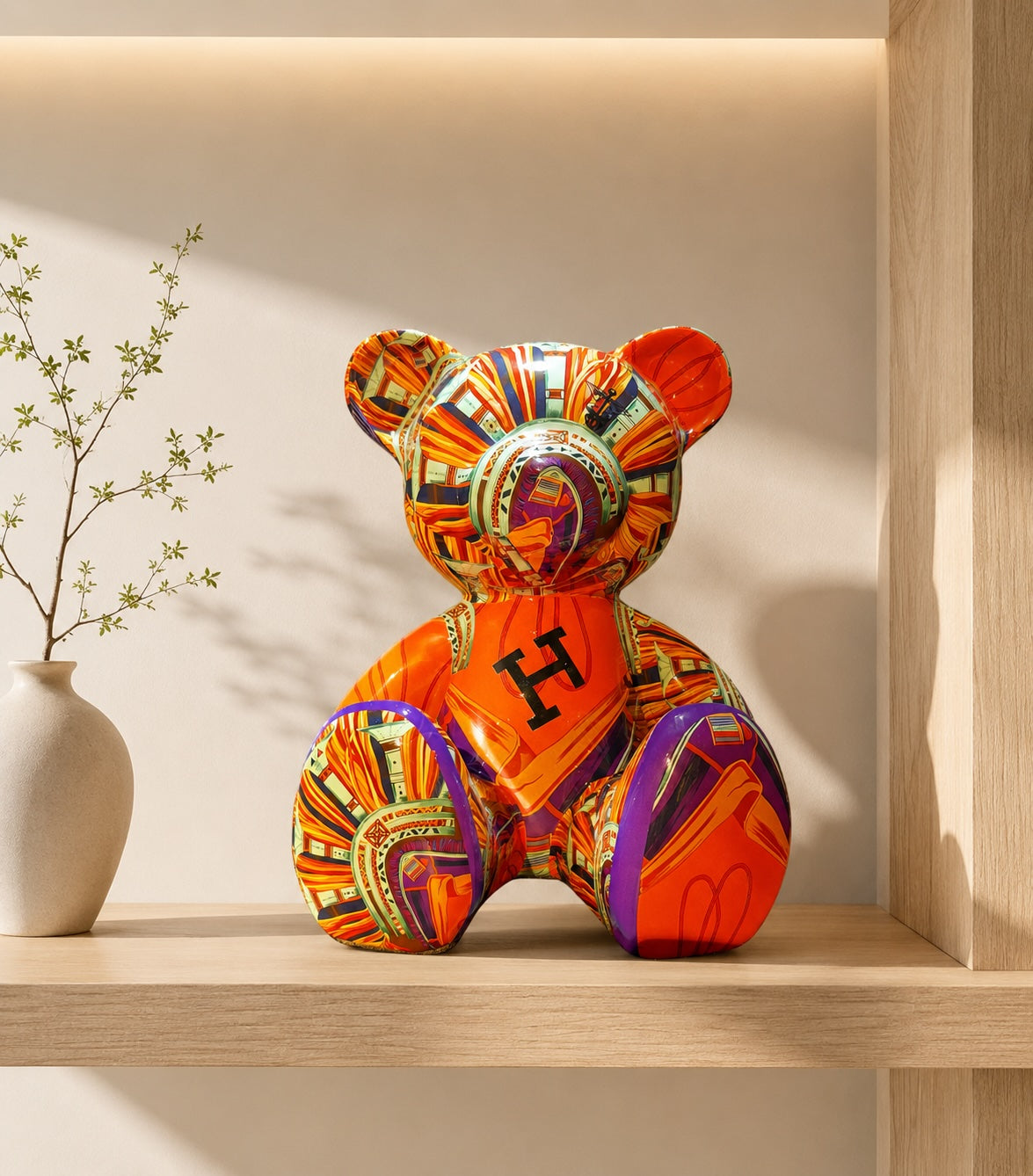 ARTNAOR - 35cm H Scarf Collage Teddy
