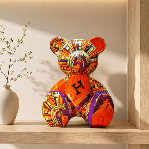 ARTNAOR - 35cm H Scarf Collage Teddy