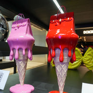 JULIE JALER - Melted Bag on Ice Cream, Red