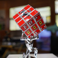 AURELIE ANGER - AArt's Rubik Cube collage, Cars tribute - Red