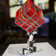 AURELIE ANGER - AArt's Rubik Cube collage, Cars tribute - Red