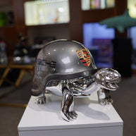 NAOR - 40cm Porsche Tribute, Chromed Turtle