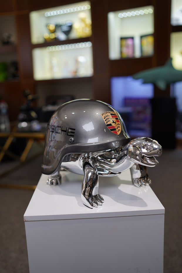 NAOR - 40cm Porsche Tribute, Chromed Turtle
