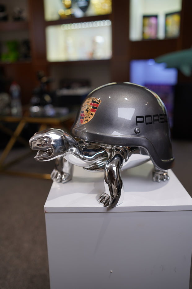 NAOR - 40cm Porsche Tribute, Chromed Turtle