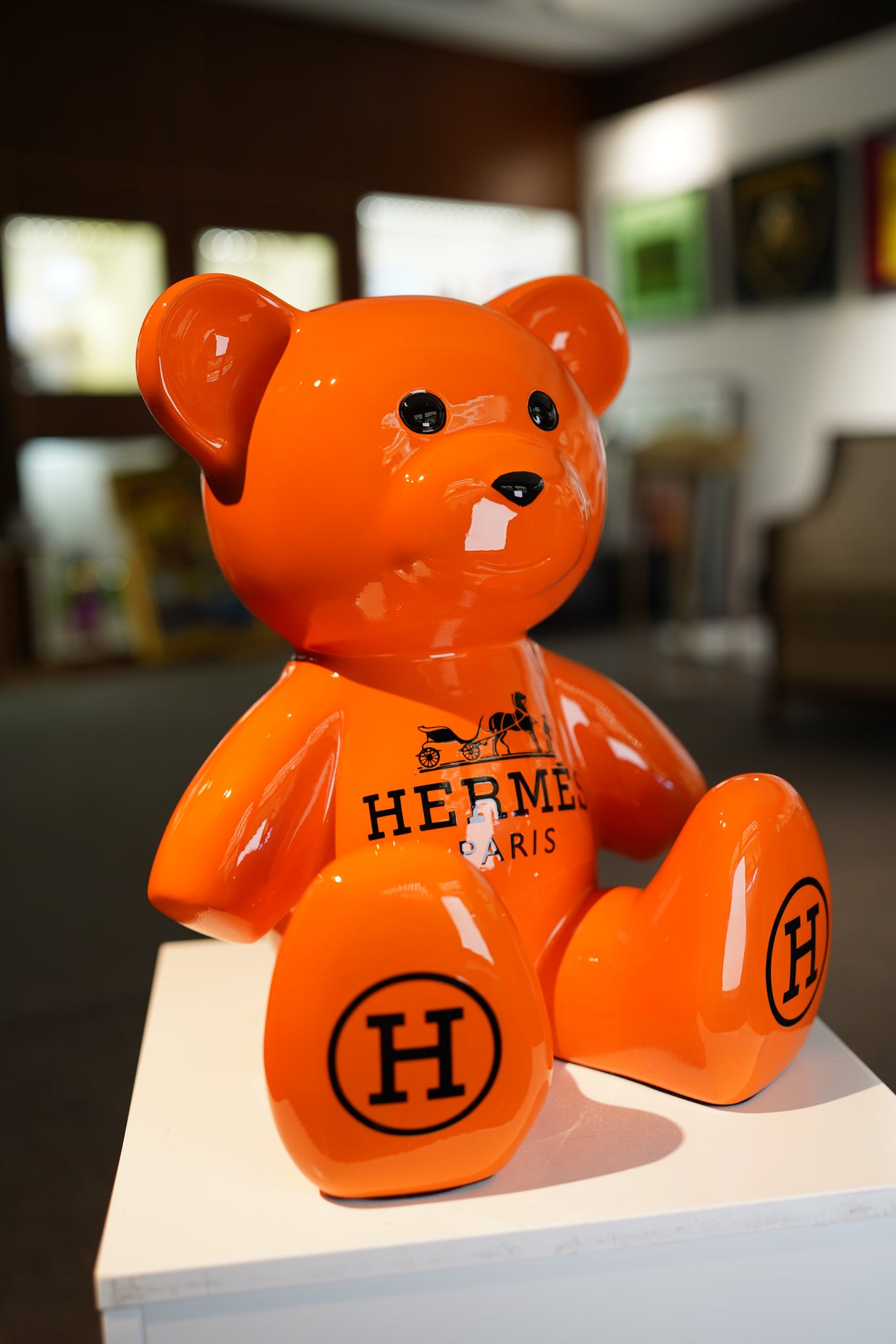 NAOR - 35cm Orange H Tribute Teddy