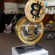 FRED MEURICE - B Coin Tribute Sculpture