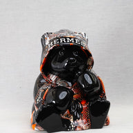 NAOR - 40cm H Tribute Caped Bear - Orange