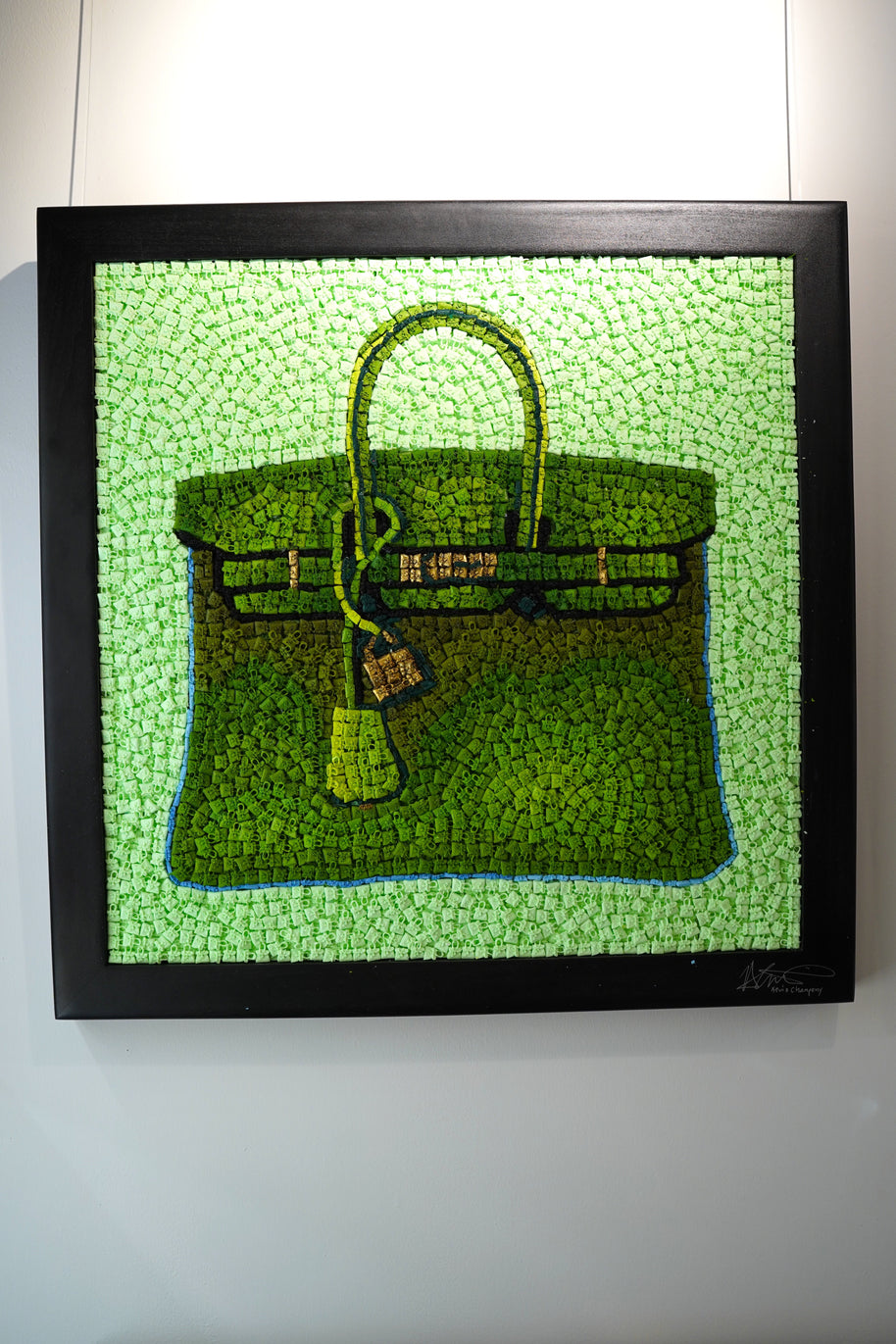 KEVIN CHAMPENY - H Tribute Mosaic, Green