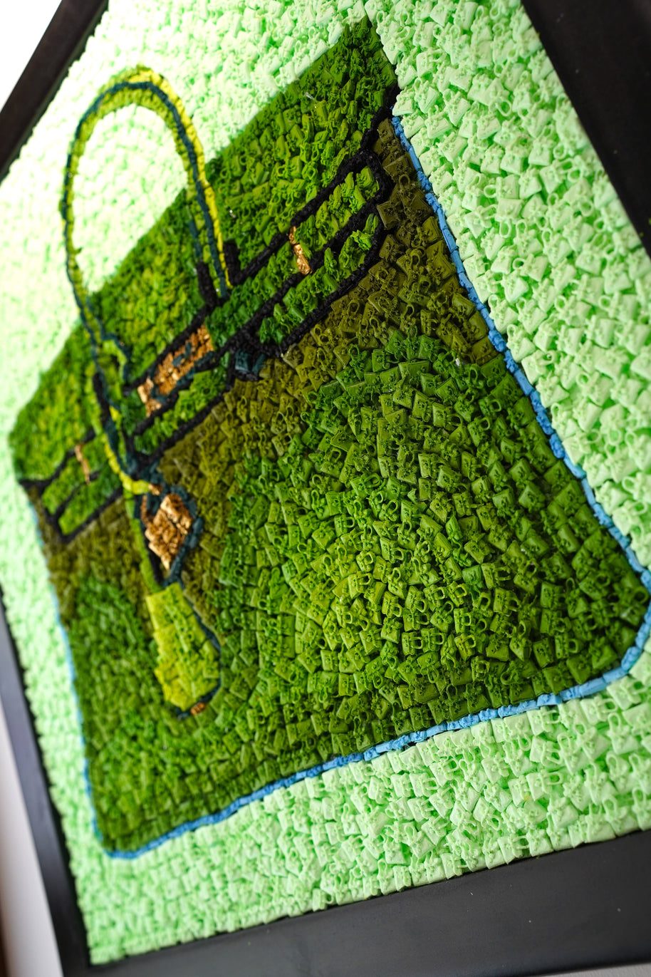 KEVIN CHAMPENY - H Tribute Mosaic, Green