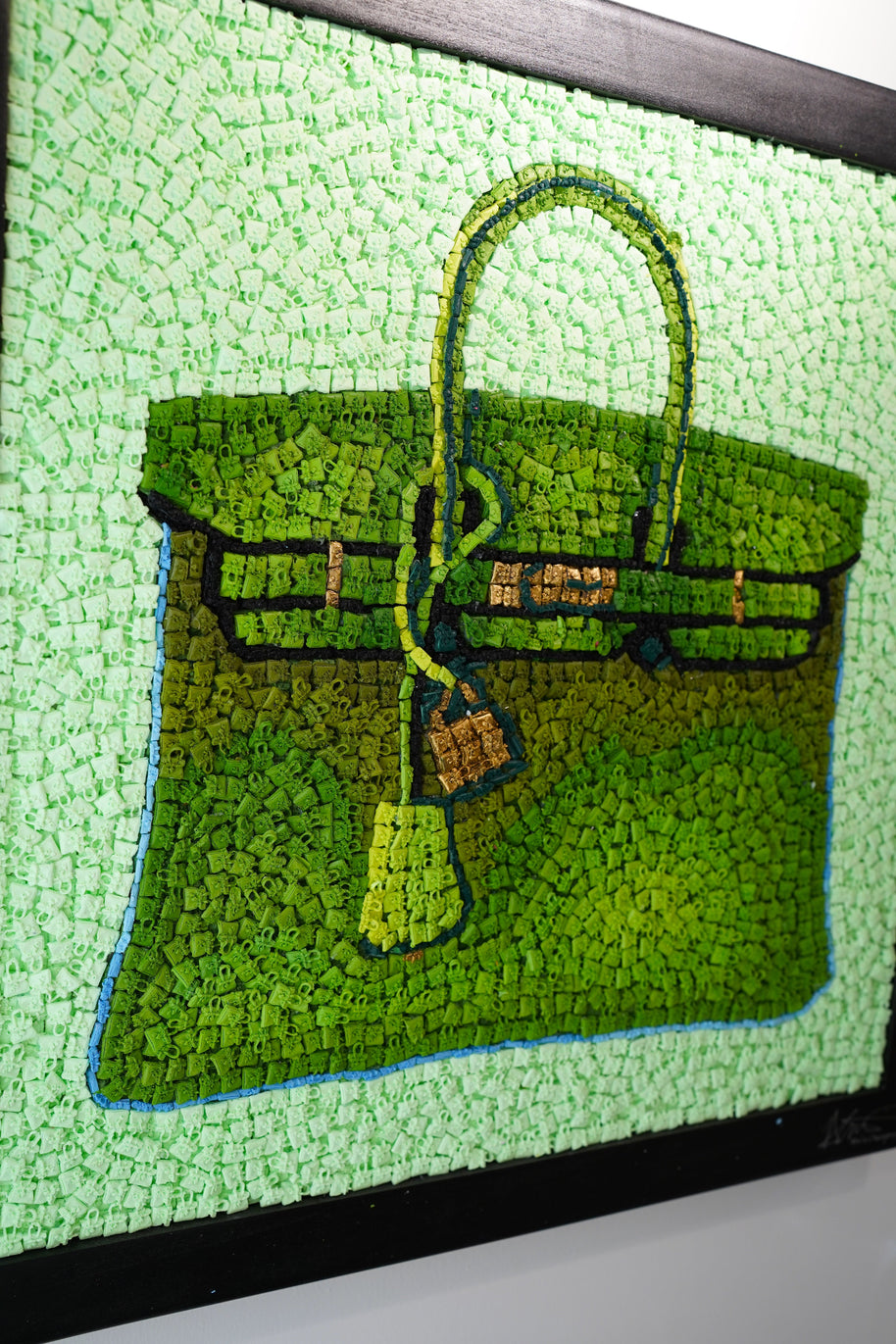 KEVIN CHAMPENY - H Tribute Mosaic, Green