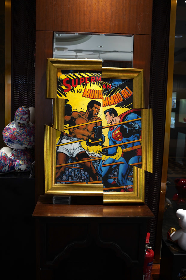 UNICORN INTERNATIONAL -Ali VS. Superman Painting