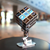 AURELIE ANGER - AArt's Rubik Cube collage, Cars tribute - Blue