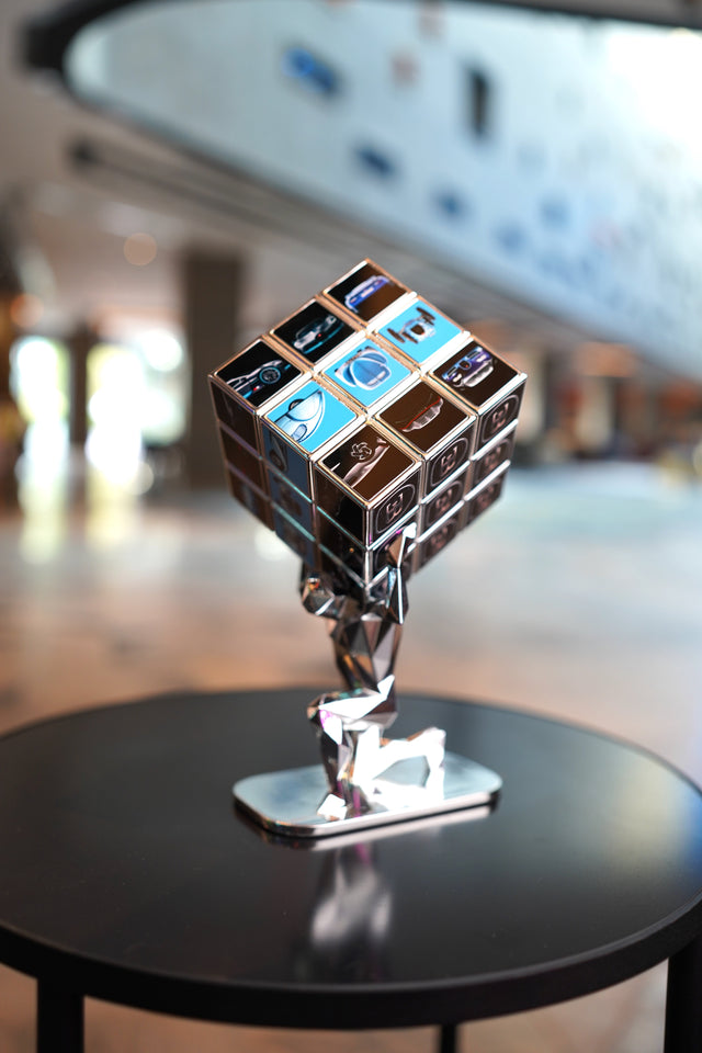 AURELIE ANGER - AArt's Rubik Cube collage, Cars tribute - Blue