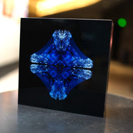WINNIE DENKER - Diamond Eiffel Tower, Blue Light Box