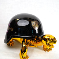 NAOR - 40cm Black Porsche Tribute, Chromed Turtle