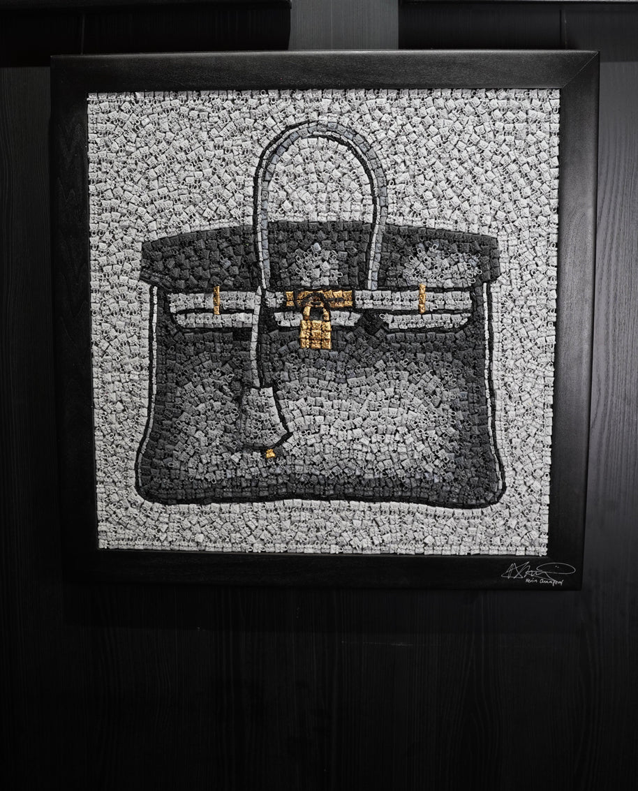 KEVIN CHAMPENY - H Tribute Mosaic, Grey