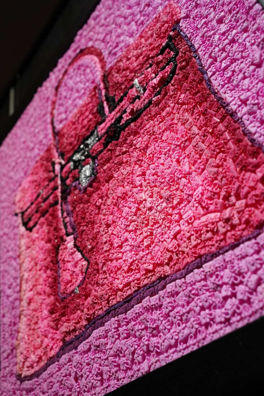 KEVIN CHAMPENY - H Tribute Mosaic, Pink