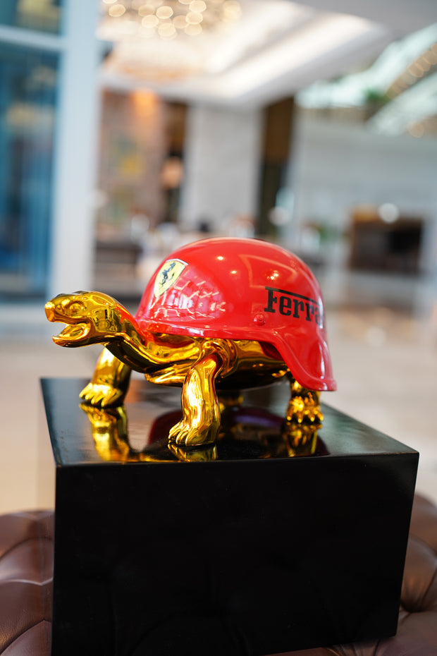 NAOR - 40cm Ferrari Tribute, Chromed Turtle