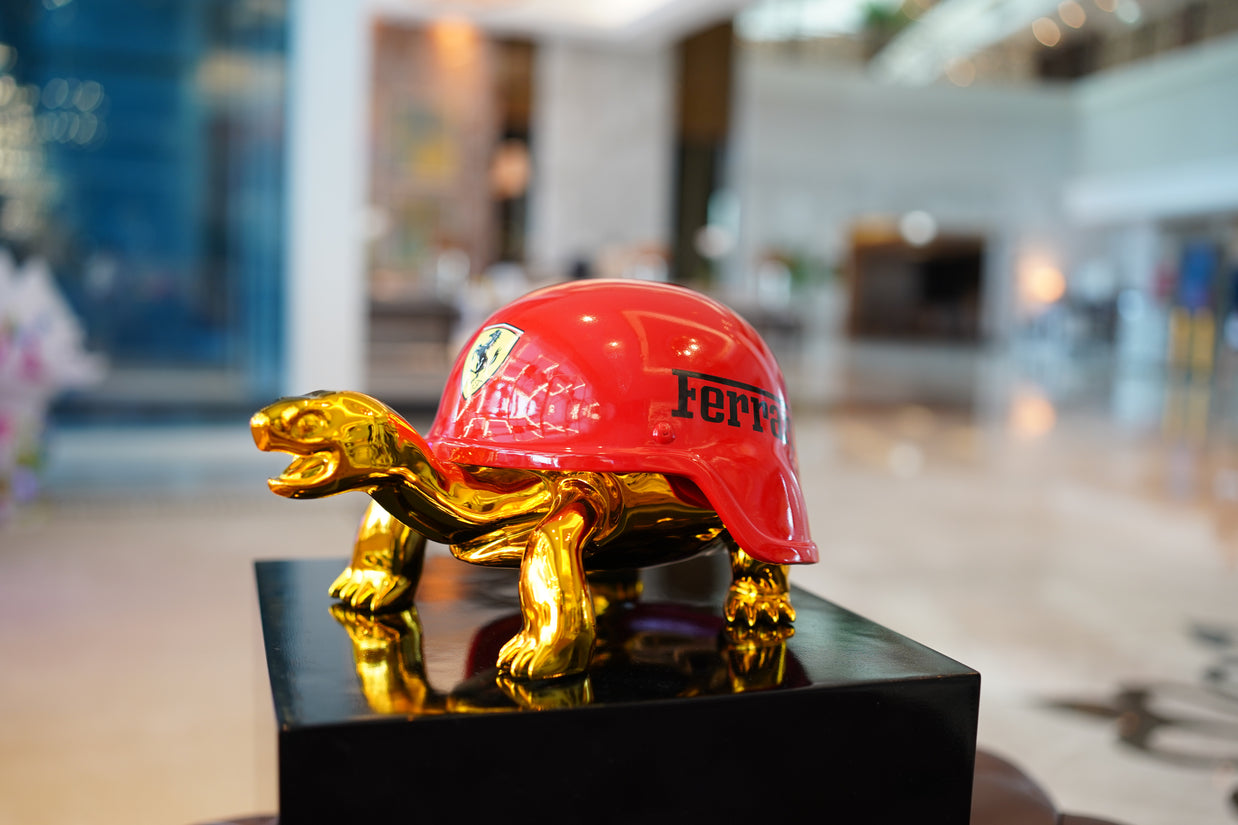 NAOR - 40cm Ferrari Tribute, Chromed Turtle