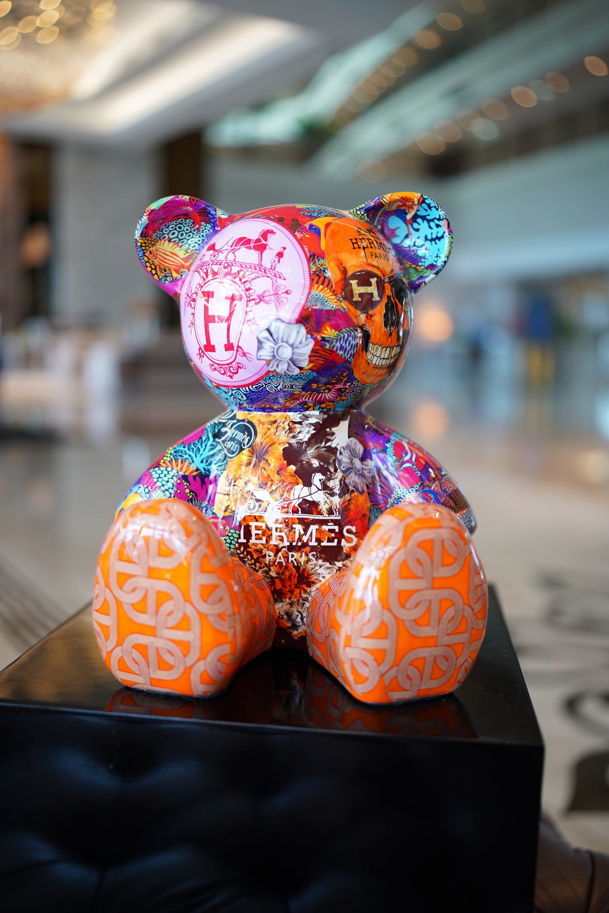 ARTNAOR - 35cm Collage, H Tribute, No Collar Teddy