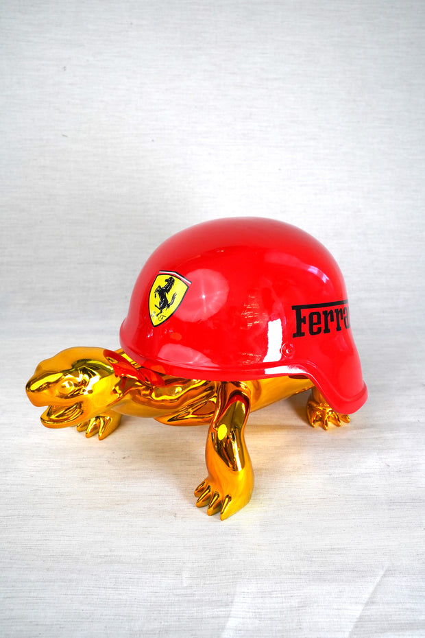 NAOR - 40cm Ferrari Tribute, Chromed Turtle