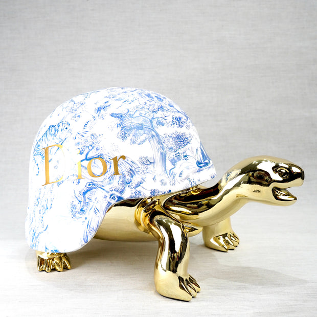 ARTNAOR - 40cm Gold CD Tribute, Chromed Turtle