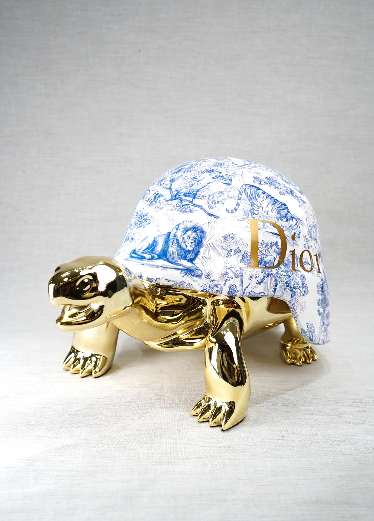 ARTNAOR - 40cm Gold CD Tribute, Chromed Turtle