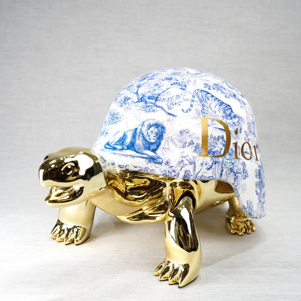 ARTNAOR - 40cm Gold CD Tribute, Chromed Turtle
