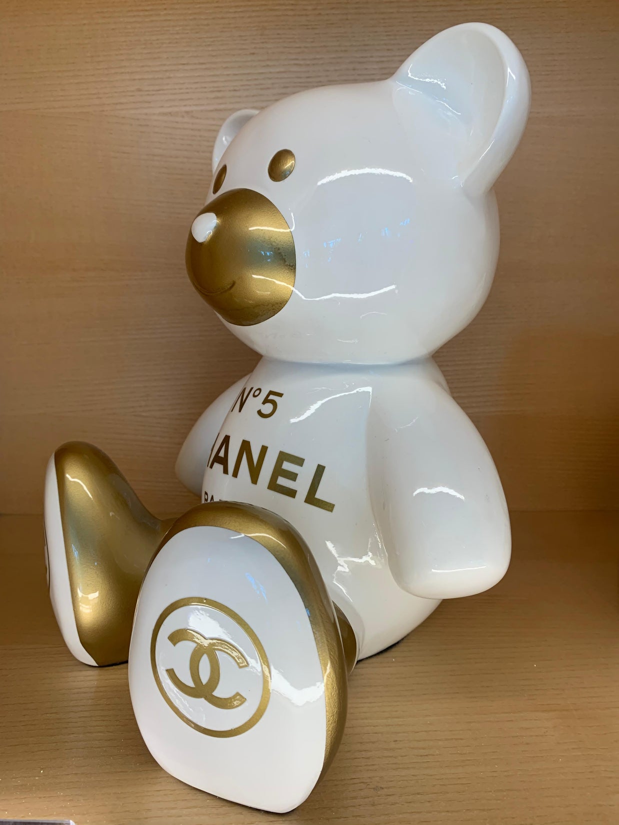 ARTNAOR - 35cm CH Tribute, bi color white and gold Teddy