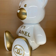 NAOR - 35cm CH Tribute, bi color white and gold Teddy