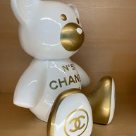 NAOR - 35cm CH Tribute, bi color white and gold Teddy