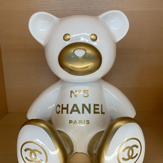 ARTNAOR - 35cm CH Tribute, bi color white and gold Teddy