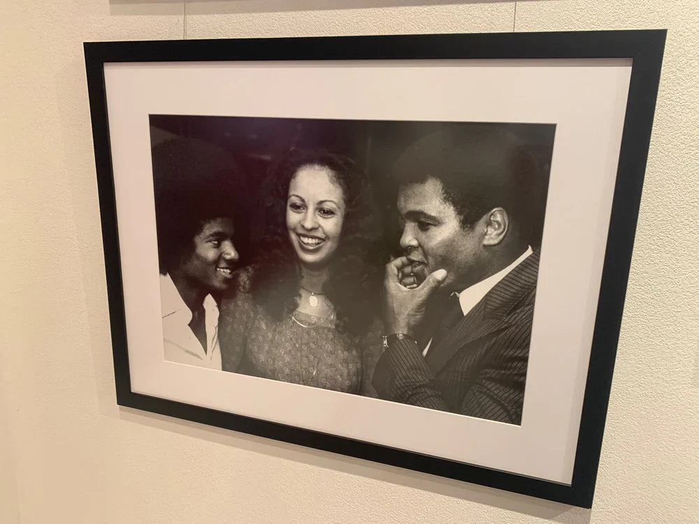RON GALLELA - Michael Jackson and Muhammad Ali and wife, Veronica Parker Ali 1977