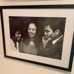 RON GALLELA - Michael Jackson and Muhammad Ali and wife, Veronica Parker Ali 1977