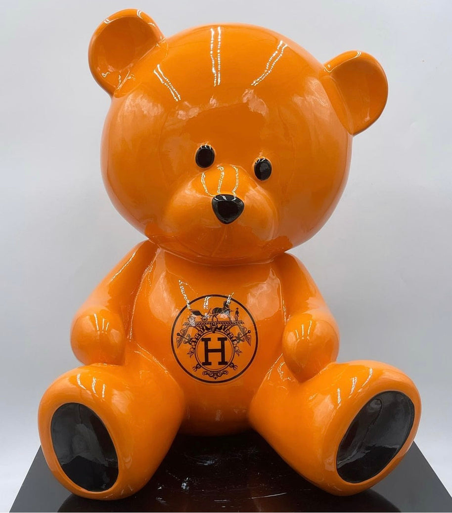 NAOR - 40cm H Tribute, Orange Teddy Bear