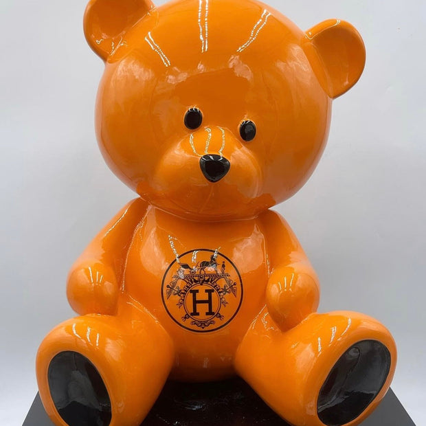 ARTNAOR - 40cm H Tribute, Orange Teddy Bear