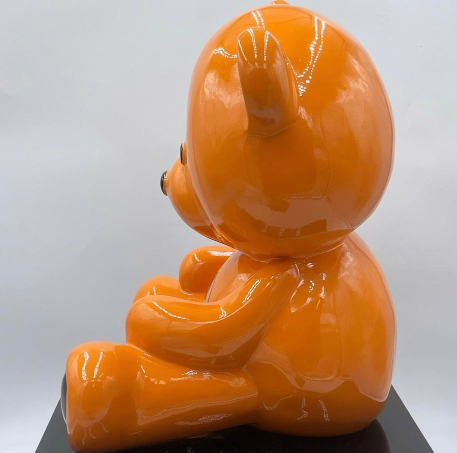 NAOR - 40cm H Tribute, Orange Teddy Bear
