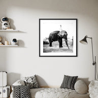 ARTHUR ELGORT - Kate on the Elephant , Népal 1994 pour Vogue