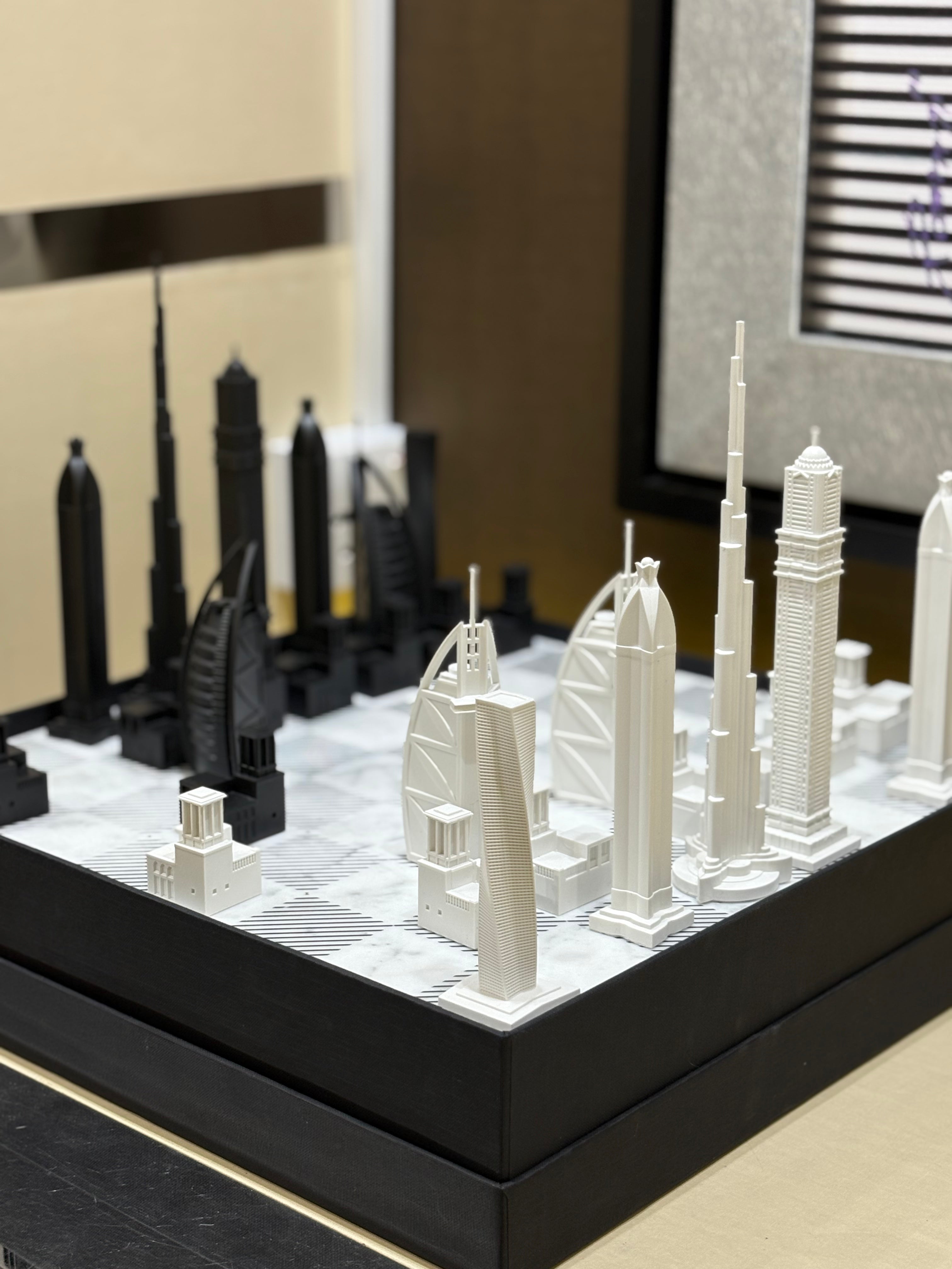CITY CHESS - Acrylic Dubai Edition - Marble Board