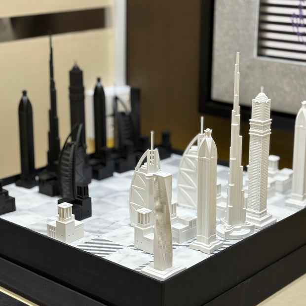 CITY CHESS - Acrylic Dubai Edition - Marble Board