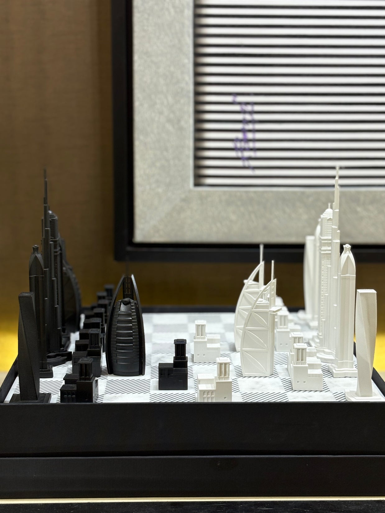 CITY CHESS - Acrylic Dubai Edition - Marble Board