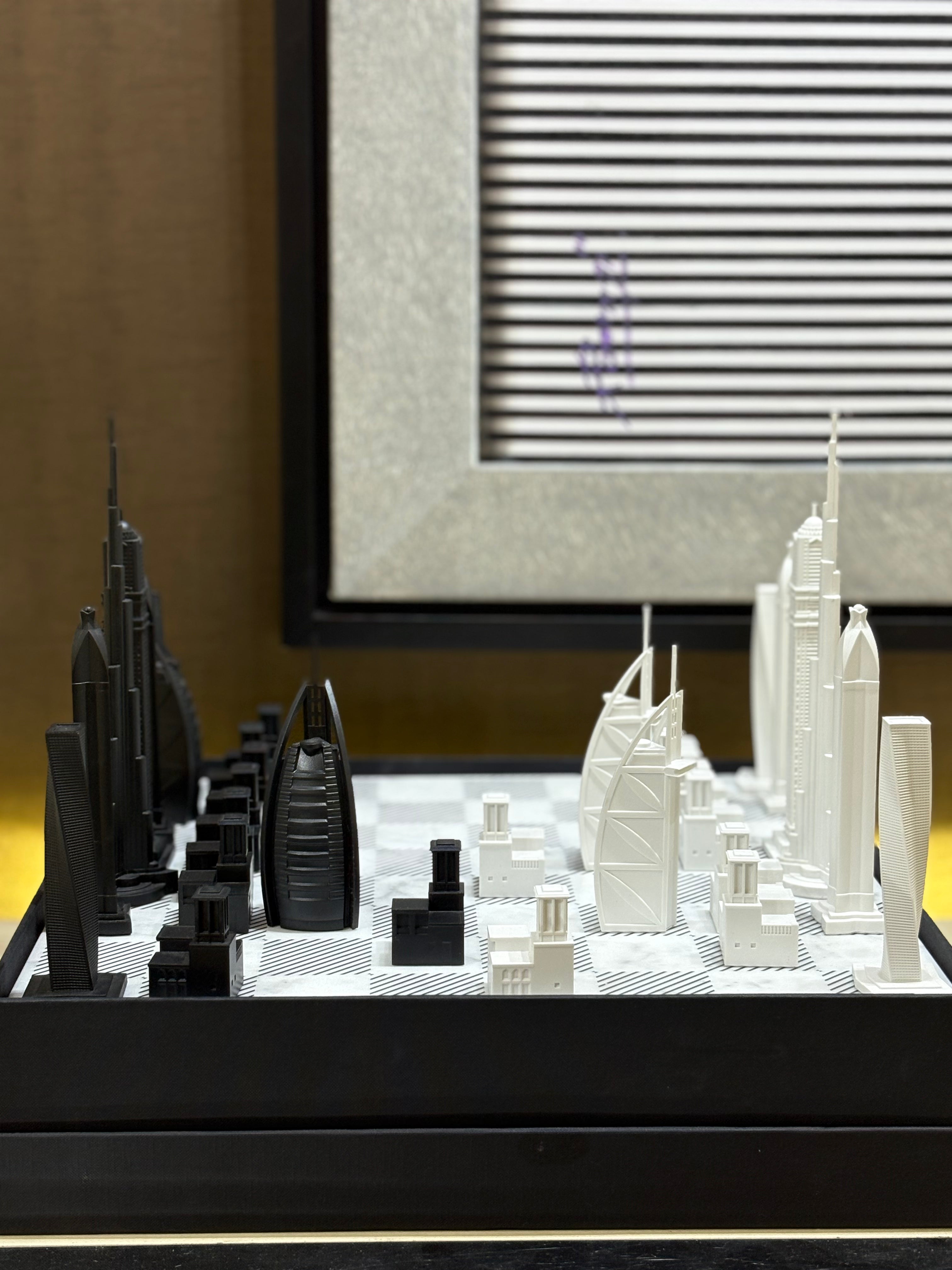 CITY CHESS - Acrylic Dubai Edition - Marble Board