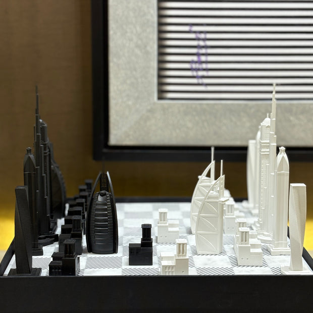 CITY CHESS - Acrylic Dubai Edition - Marble Board