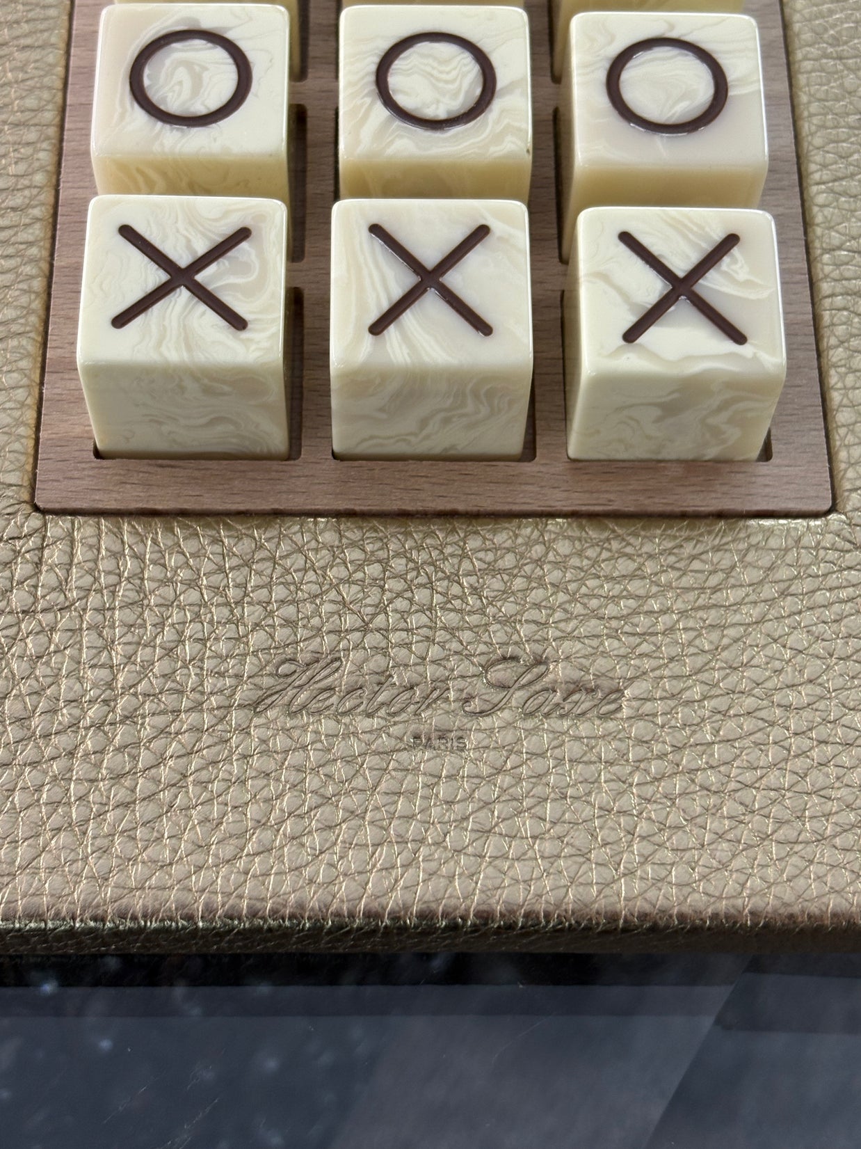 HECTOR SAXE Tic Tac Toe - GREY Galuchat