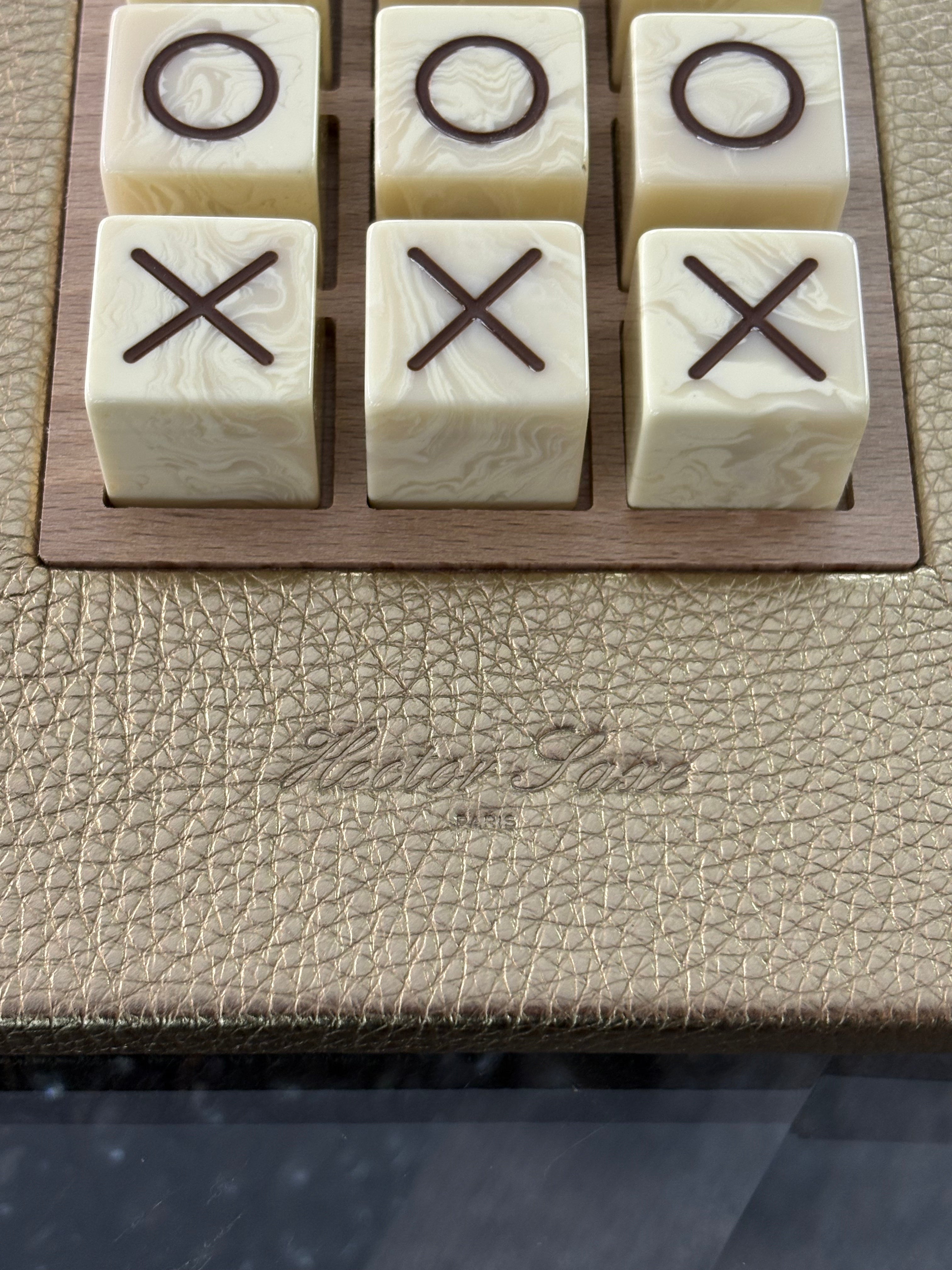 HECTOR SAXE Tic Tac Toe - GREY Galuchat