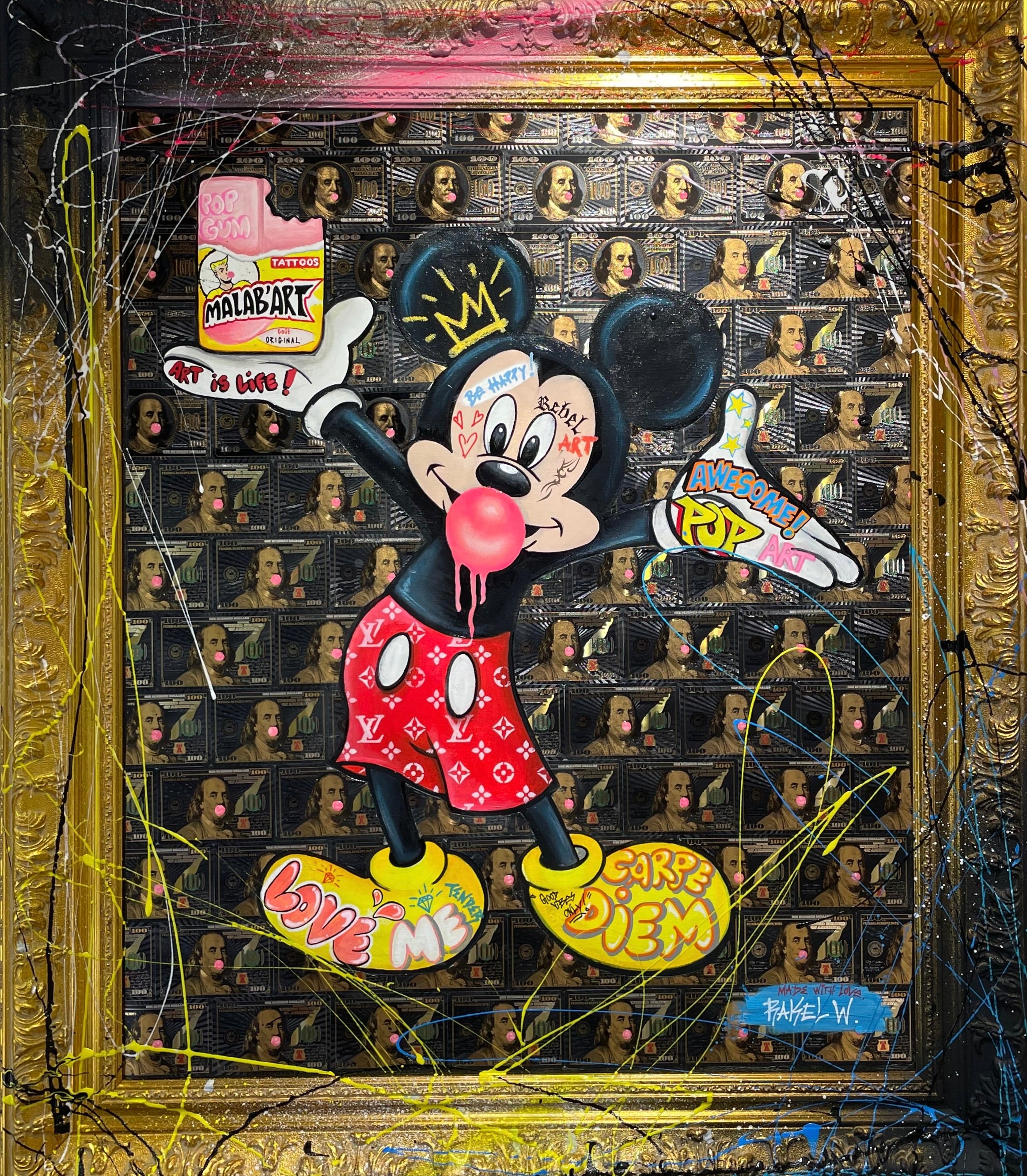 RAKEL WAJNBERG -Mickey Painting “Art is Life”