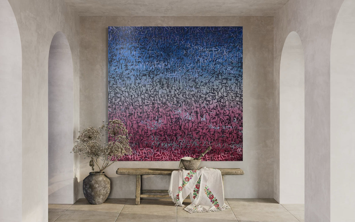 TANC - Pink & Blue Automatic Writing