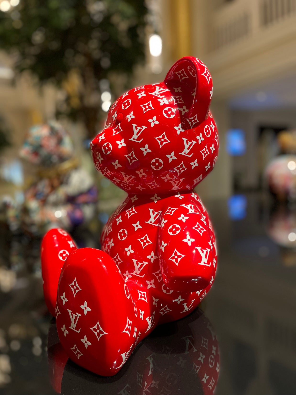 NAOR - 35 cm Sup & LV Tribute, Red Teddy