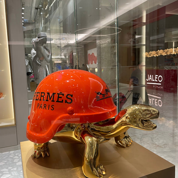 ARTNAOR - 65cm H Tribute, Chromed Turtle